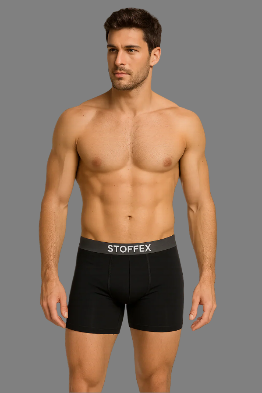 Black Premium Cotton-Modal fabric Trunk