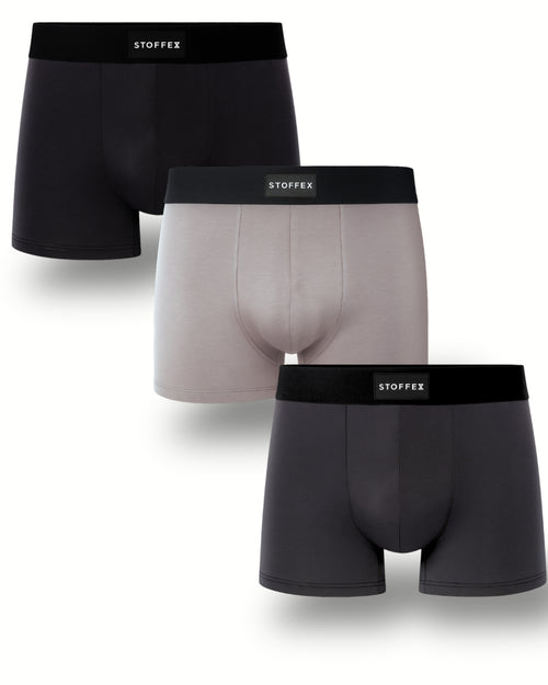 BLACK-LIGHT GREY-DARK GREY PREMIUM MODAL UNDERWEAR