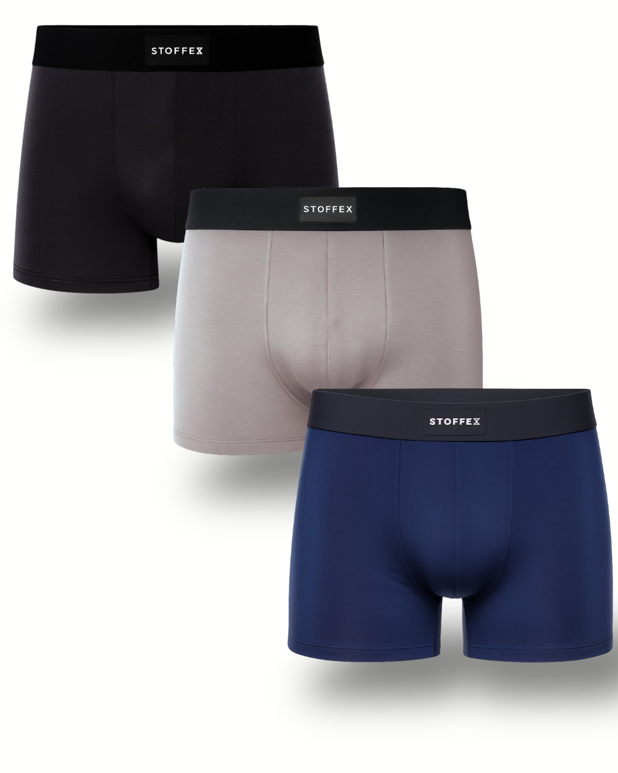 BLACK-LIGHT GREY-NAVY BLUE PREMIUM MODAL UNDERWEAR