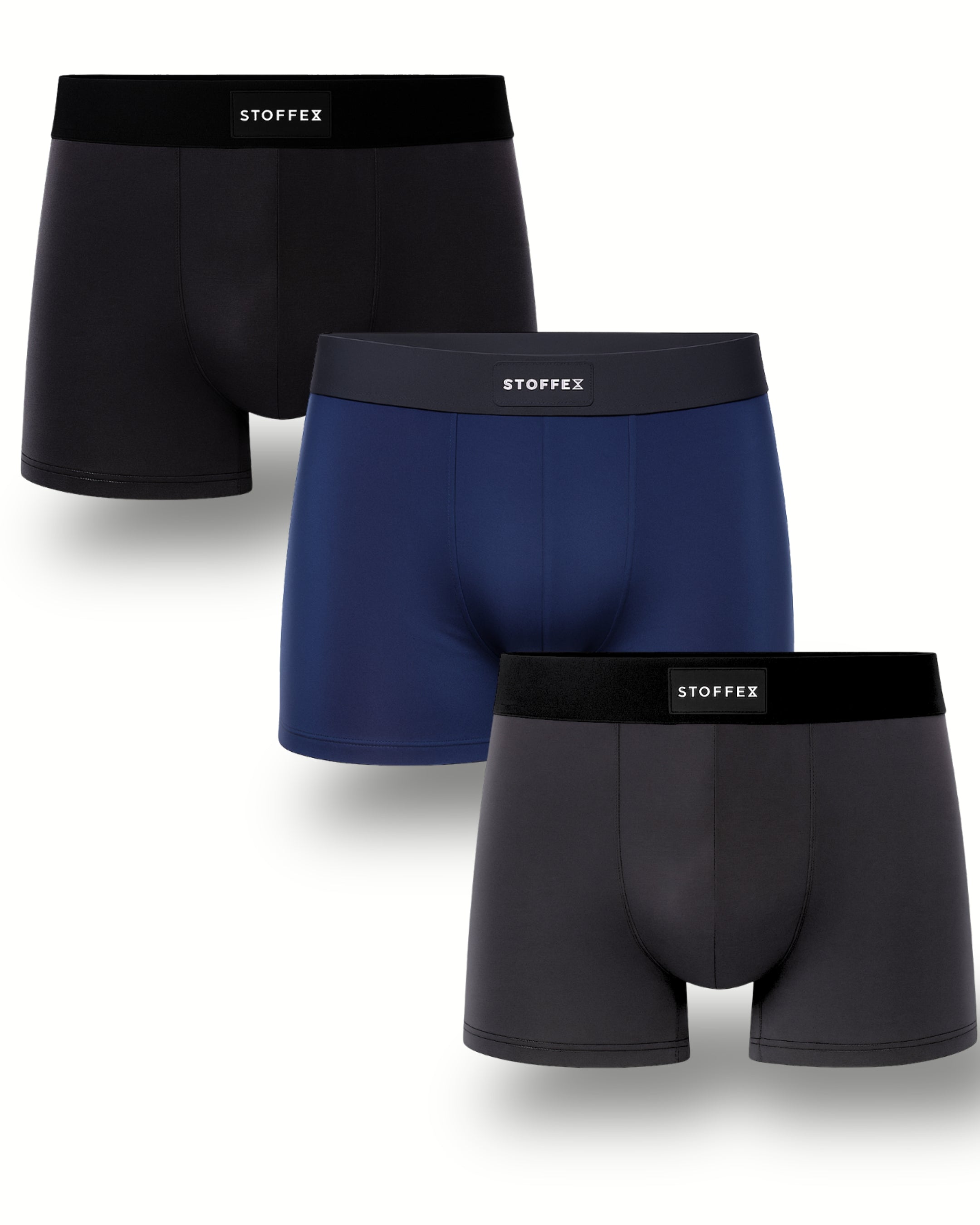 BLACK-NAVY BLUE-DARK GREY PREMIUM MODAL UNDERWEAR