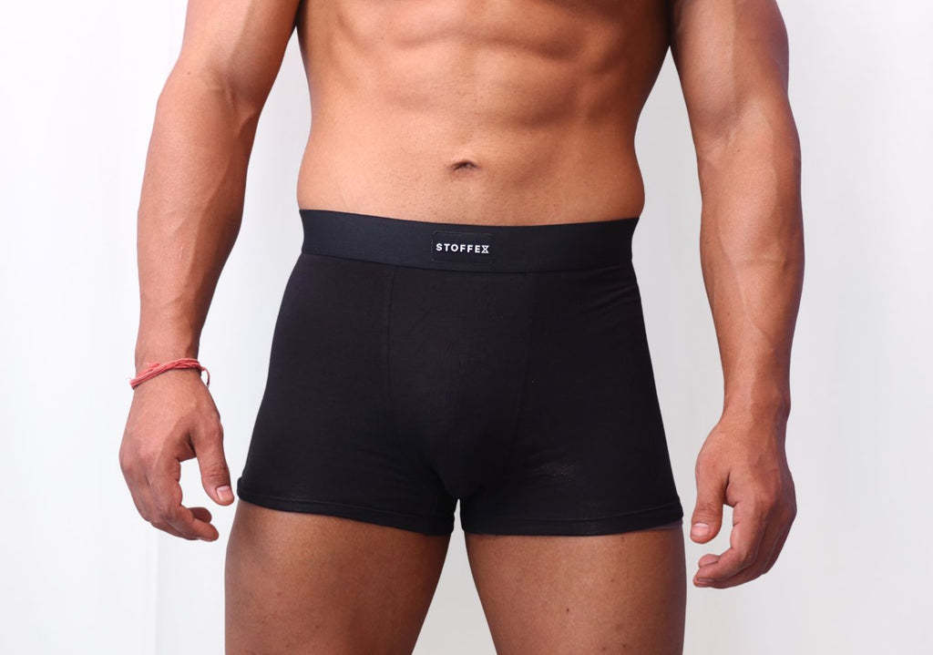 Black Premium Cotton-Modal fabric Trunk
